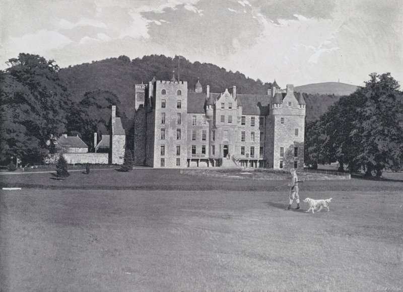 İskoçya: Aboyne Kalesi (s/b fotoğraf) by English Photographer
