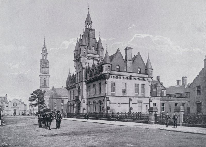 İskoçya: Greenock, Adliye Sarayı (s/b fotoğraf) by English Photographer