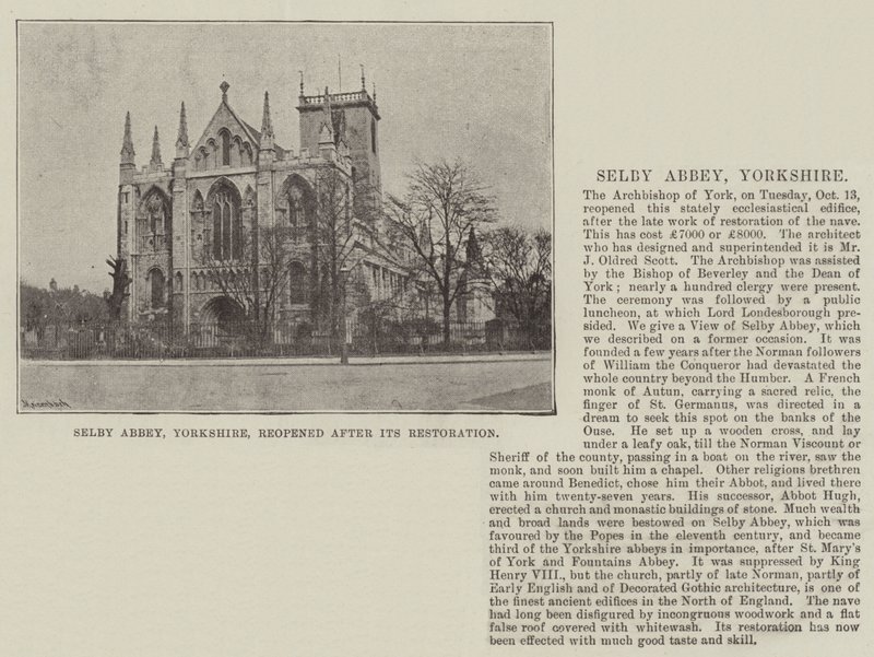 Selby Abbey, Yorkshire, Restorasyonundan sonra yeniden açıldı by English Photographer