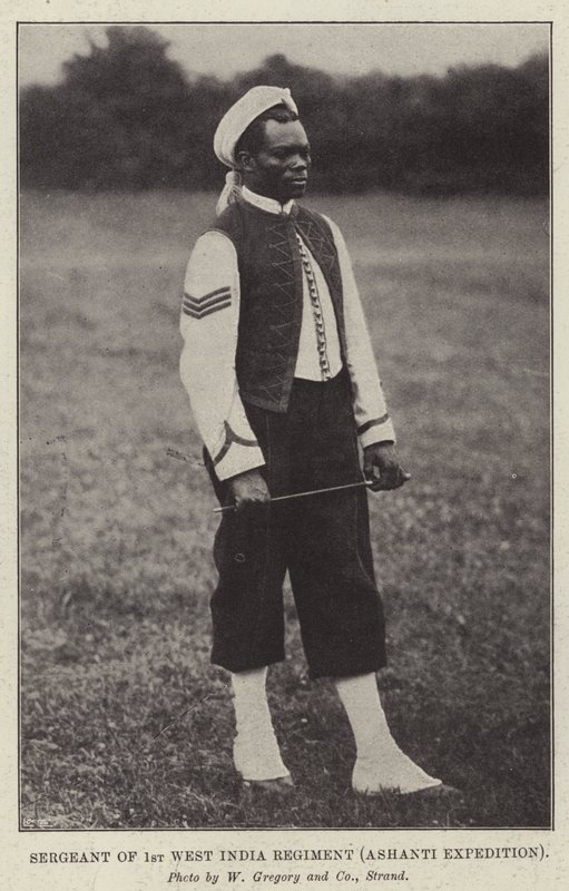 1 Batı Hindistan Alayı Çavuş, Ashanti Expedition by English Photographer