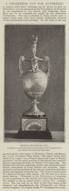 Silver Challenge Cup, Oxford ve Cambridge Boat-Race