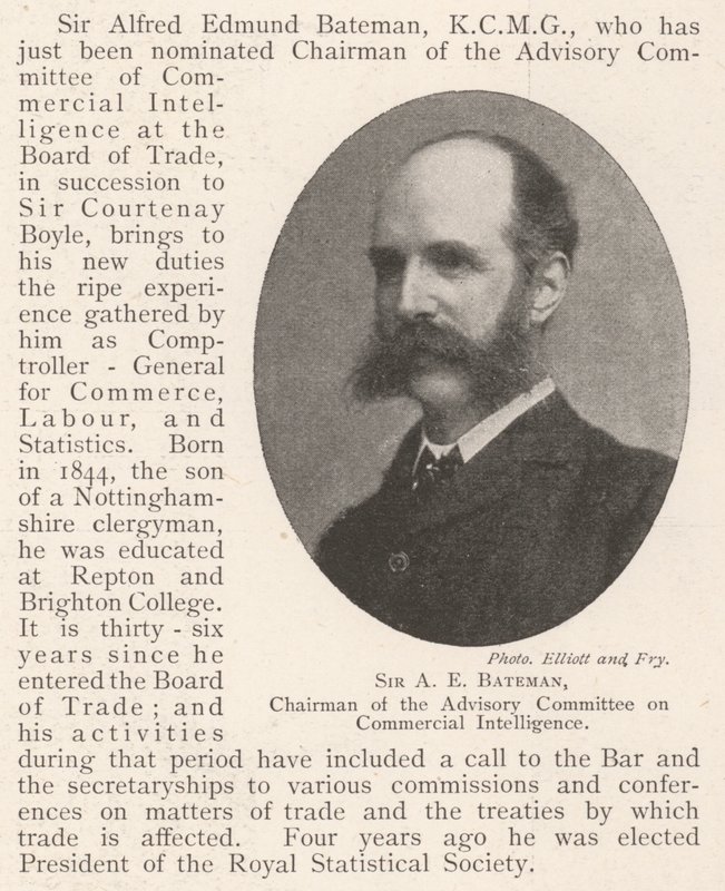 Sir AE Bateman, Ticari İstihbarat Danışma Komitesi Başkanı by English Photographer