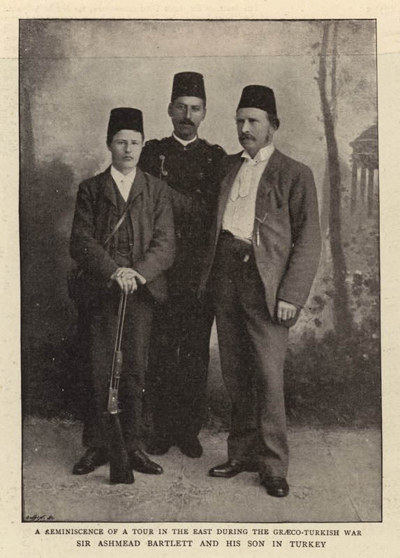 Sir Ashmead Bartlett ve Oğlu Türkiye'de by English Photographer