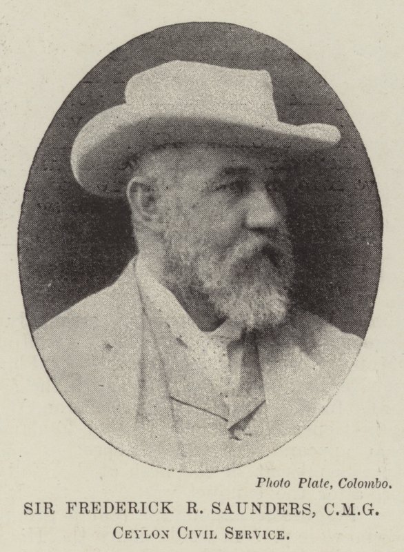 Sir Frederick R Saunders, CMG, Seylan Kamu Hizmeti by English Photographer