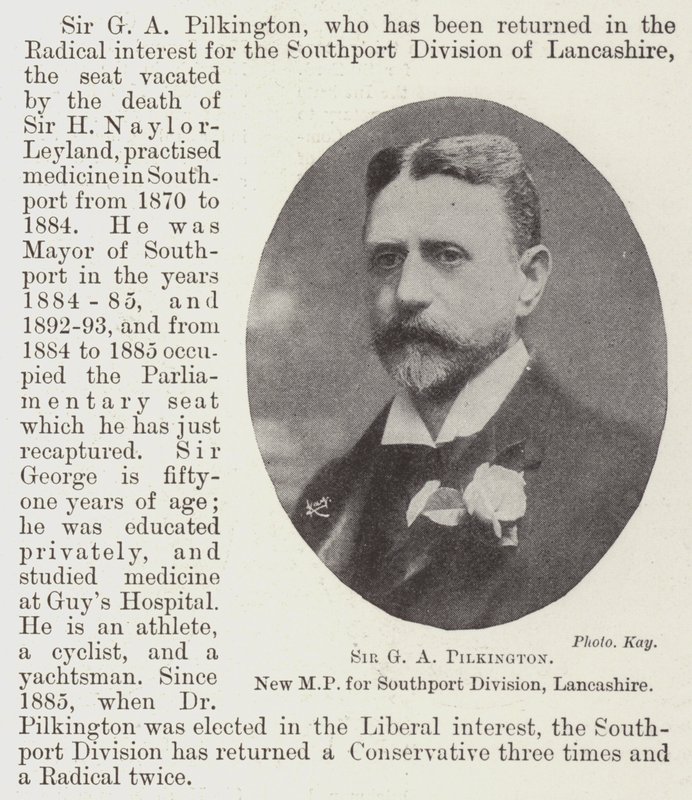 Sir GA Pilkington, Southport Division, Lancashire için Yeni Milletvekili by English Photographer