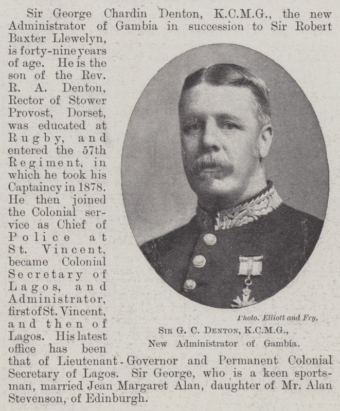 Sir GC Denton, KCMG, Gambiya