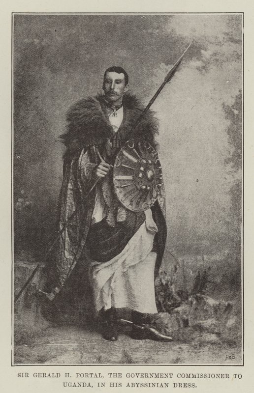 Uganda Hükümet Komiseri Sir Gerald H Portal, Habeş Elbisesi içinde by English Photographer