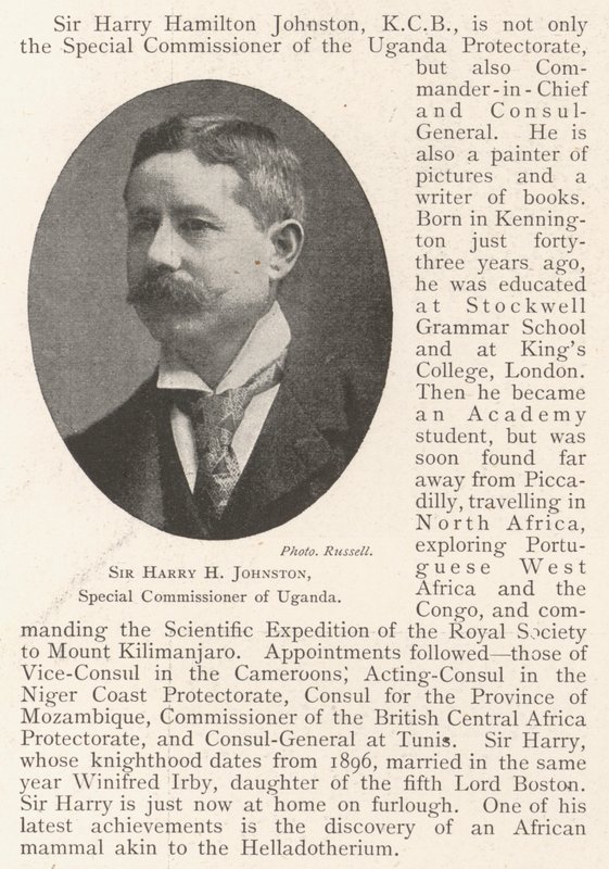 Sir Harry H Johnston, Uganda Özel Komiseri by English Photographer