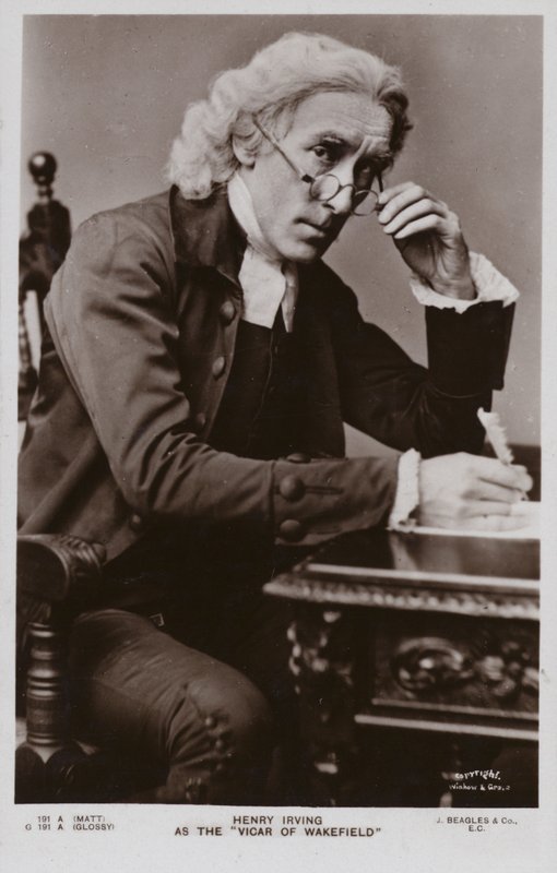 Sir Henry Irving, İngiliz tiyatro oyuncusu by English Photographer