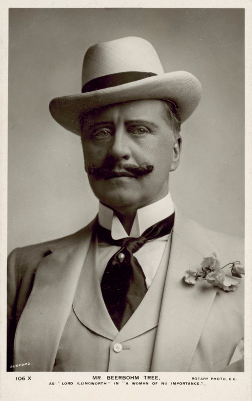 Sir Herbert Beerbohm Tree, İngiliz aktör (s/b fotoğraf) by English Photographer