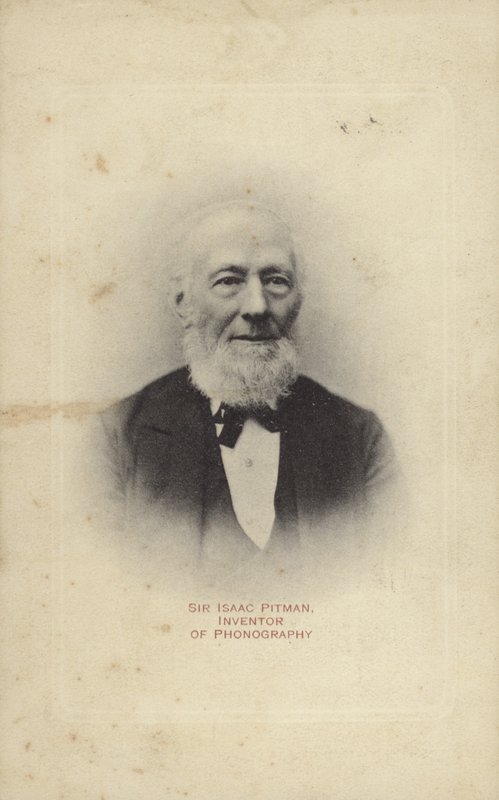 Sir Isaac Pitman (1813-1897), Pitman steno yazısının İngiliz mucidi by English Photographer