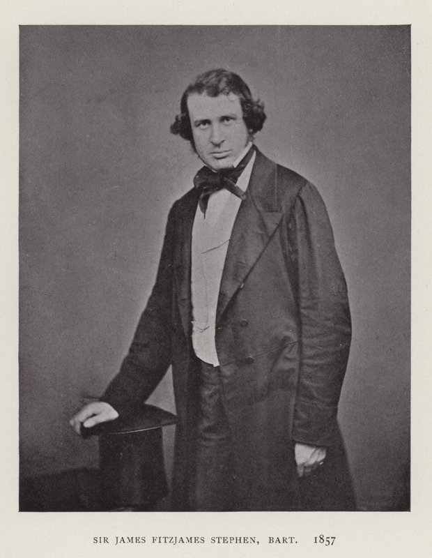 Sir James Fitzjames Stephen, Baronet, 1857 by English Photographer