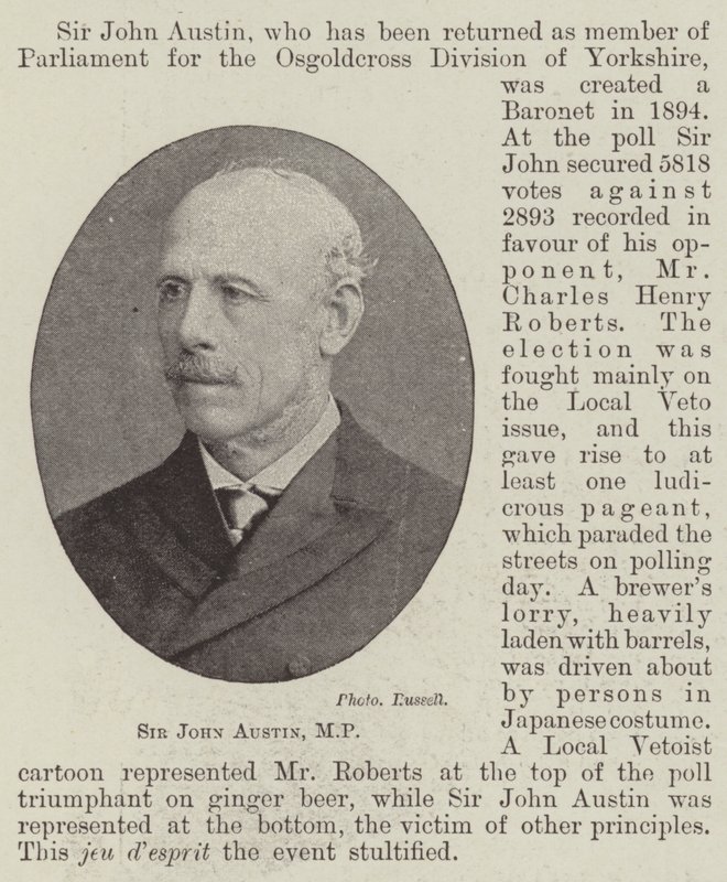 Sir John Austin, Milletvekili by English Photographer