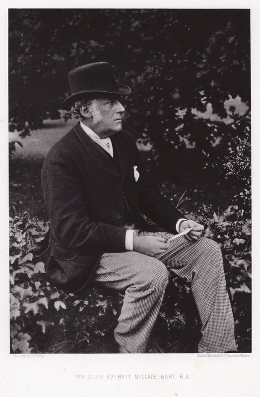 Sir John Everett Millais, İngiliz sanatçı by English Photographer