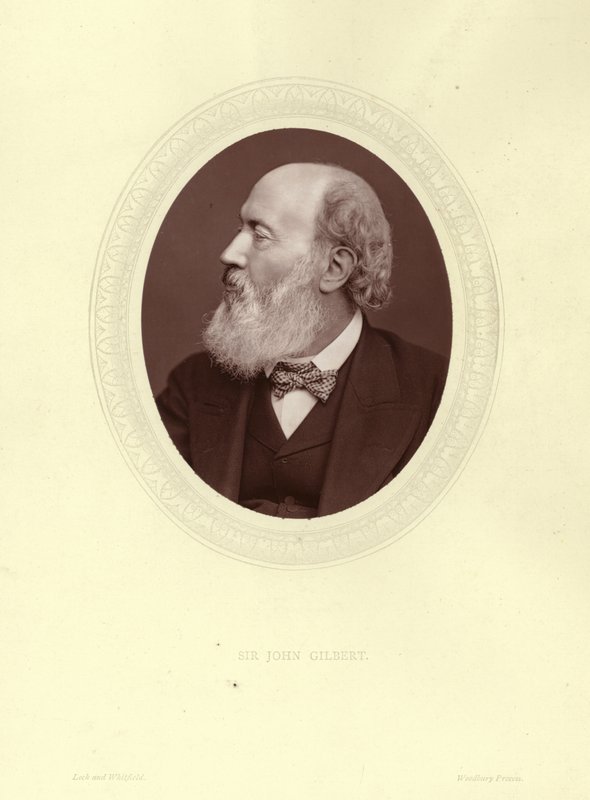 Sir John Gilbert, İngiliz sanatçı, illüstratör ve oymacı by English Photographer