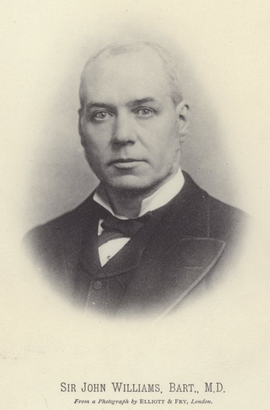Sir John Williams, Baronet, MD (b/w fotoğraf) by English Photographer