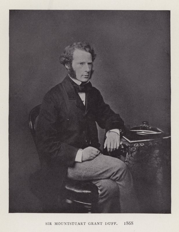 Sir Mountstuart Grant Duff, 1868 by English Photographer