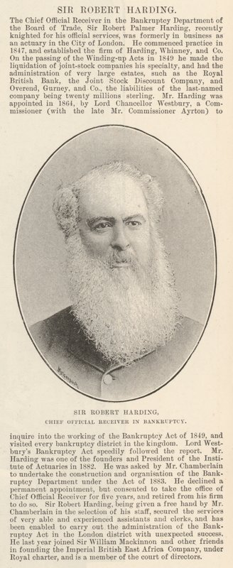Sir Robert Harding, İflas Baş Resmi Alıcısı by English Photographer