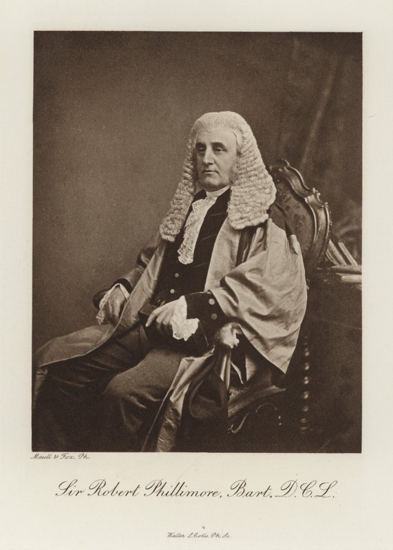 Sir Robert Phillimore, Baronet, DCL (s/b fotoğraf) by English Photographer