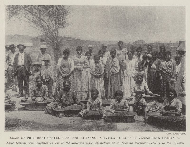 Bazı Başkan Castros Vatandaşları, Tipik Bir Venezuelalı Köylü Grubu by English Photographer
