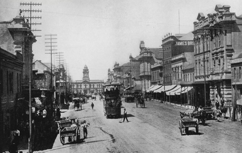 Güney Afrika: Main Street, Port Elizabeth (s/b fotoğraf) by English Photographer
