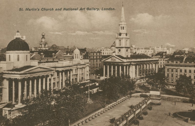 St Martins Kilisesi ve Ulusal Sanat Galerisi, Londra by English Photographer