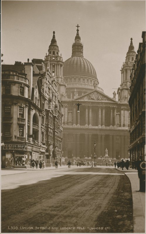 St Paul Katedrali ve Ludgate Tepesi, Londra by English Photographer