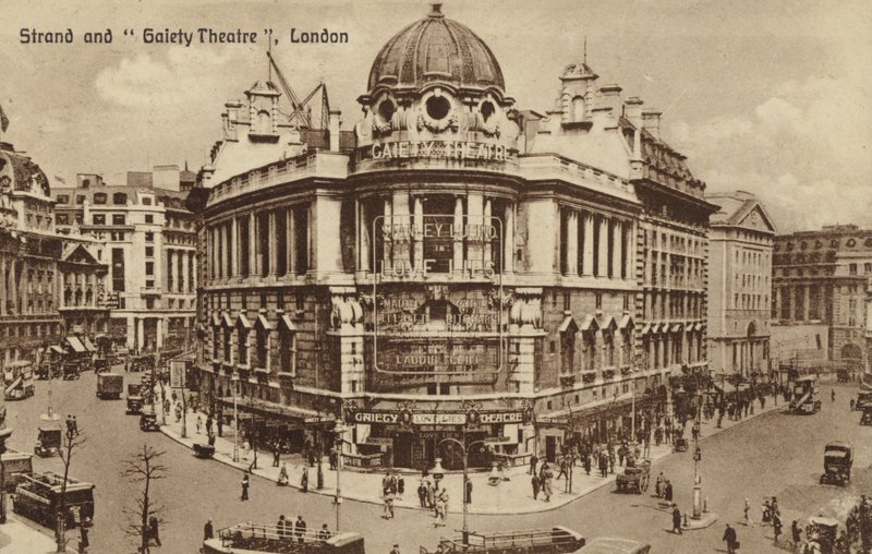 Strand ve Gaiety Tiyatrosu, Londra by English Photographer