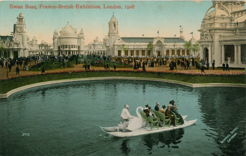 Swan Boat, Fransız-İngiliz Sergisi, Londra, 1908 by English Photographer