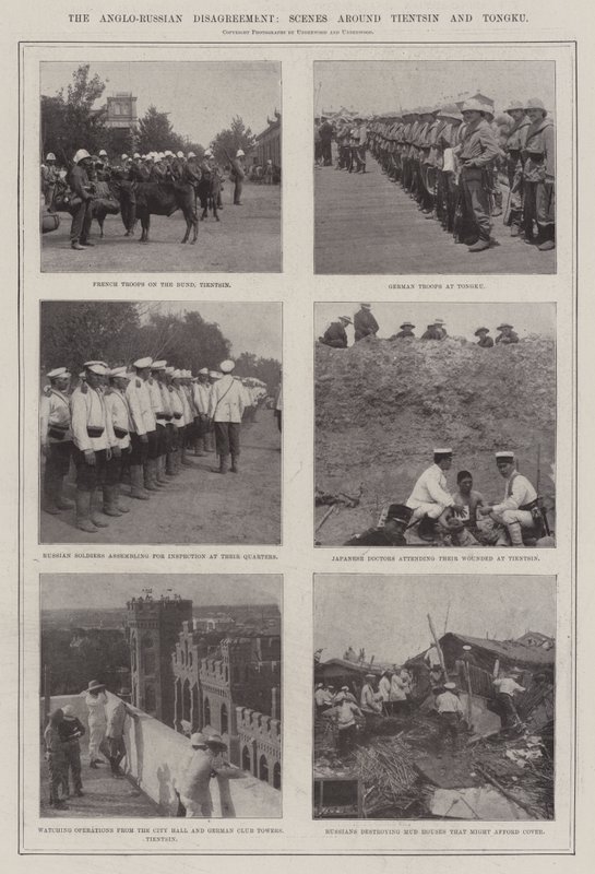 İngiliz-Rus Anlaşmazlığı, Tientsin ve Tongku Çevresindeki Sahneler by English Photographer