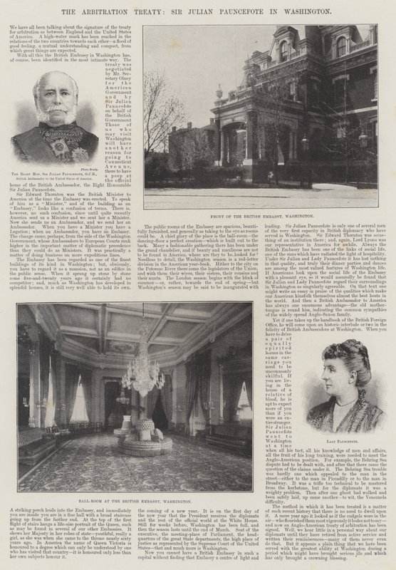 Tahkim Antlaşması, Sir Julian Pauncefote Washington
