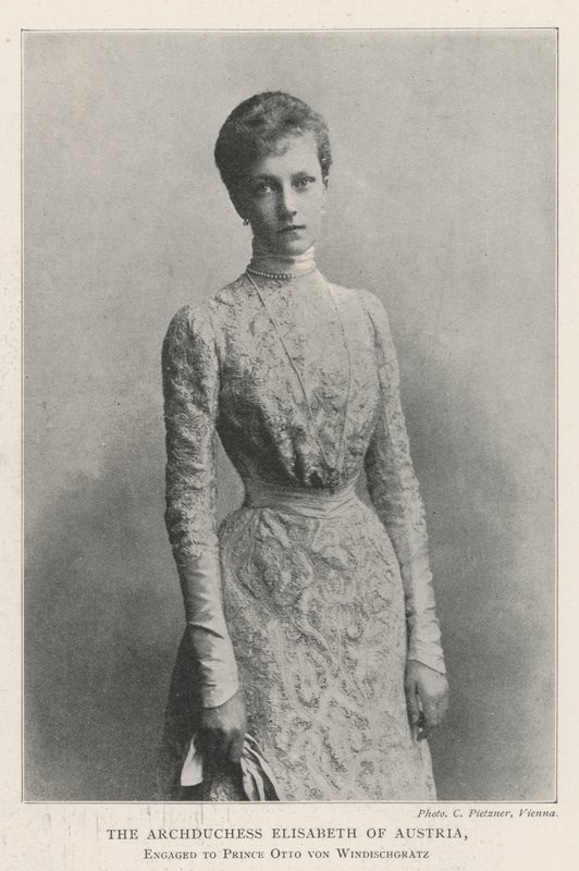 Avusturya arşidüşes Elisabeth, Prens Otto von Windischgratz ile nişanlı by English Photographer