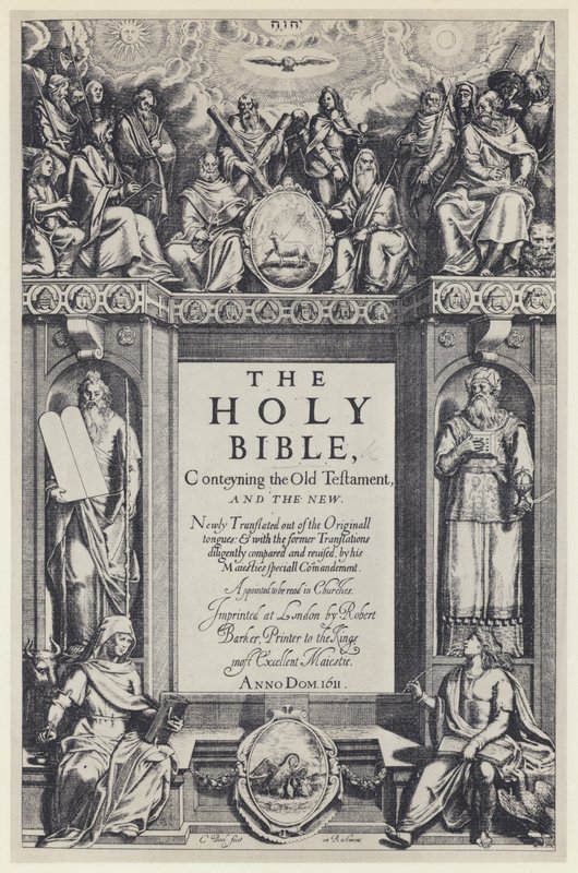 İncil, R Barker 1611 (s/b fotoğraf) by English Photographer
