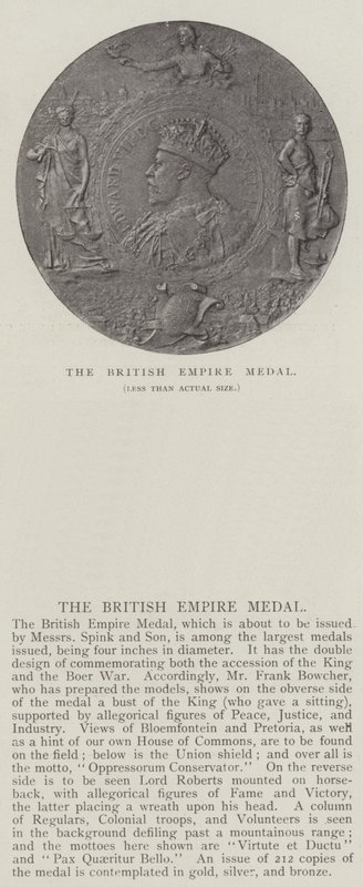 Britanya İmparatorluğu Madalyası by English Photographer