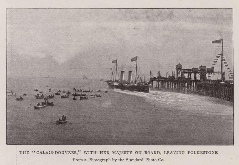 Calais-Douvres, Majesteleri ile birlikte Folkestone