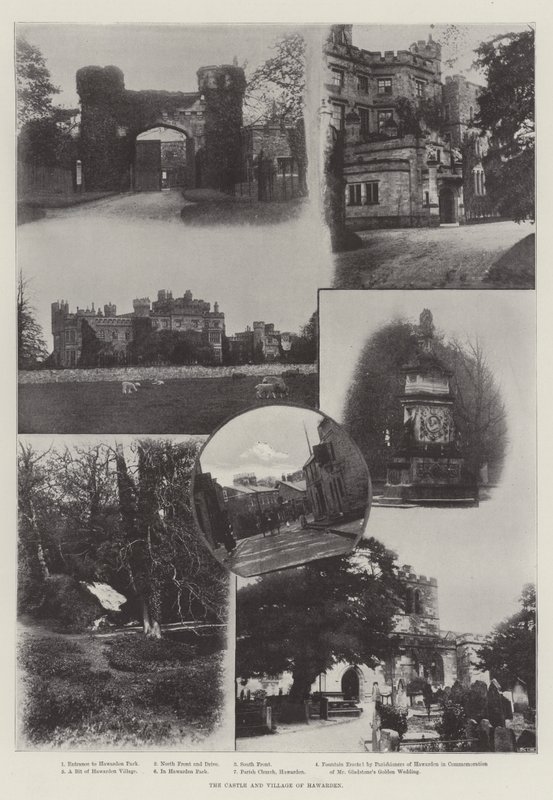 Hawarden Kalesi ve Köyü by English Photographer