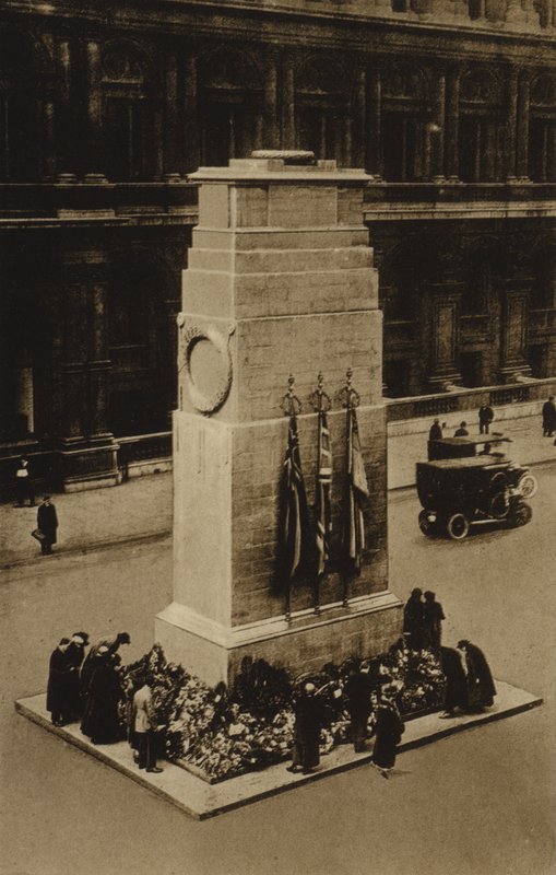 Cenotaph, Whitehall, Londra (s/b fotoğraf) by English Photographer