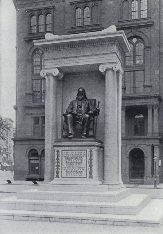 Cooper Enstitüsü ve Anıtı, New York (s/b fotoğraf) by English Photographer