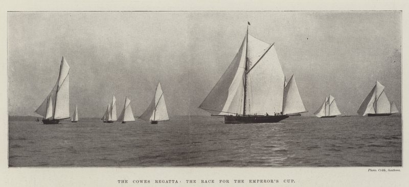 Cowes Regatta, İmparatorlar Kupası Yarışı by English Photographer