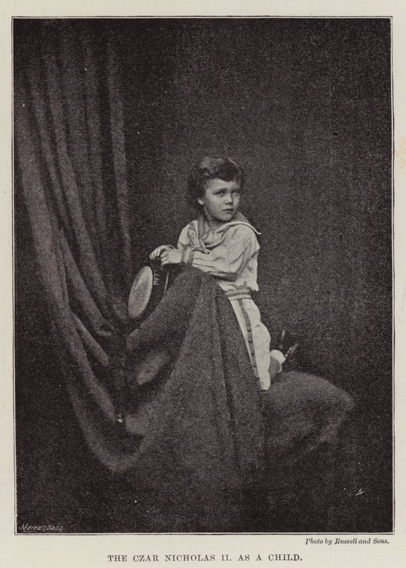 Çocukken Çar II. Nicholas by English Photographer