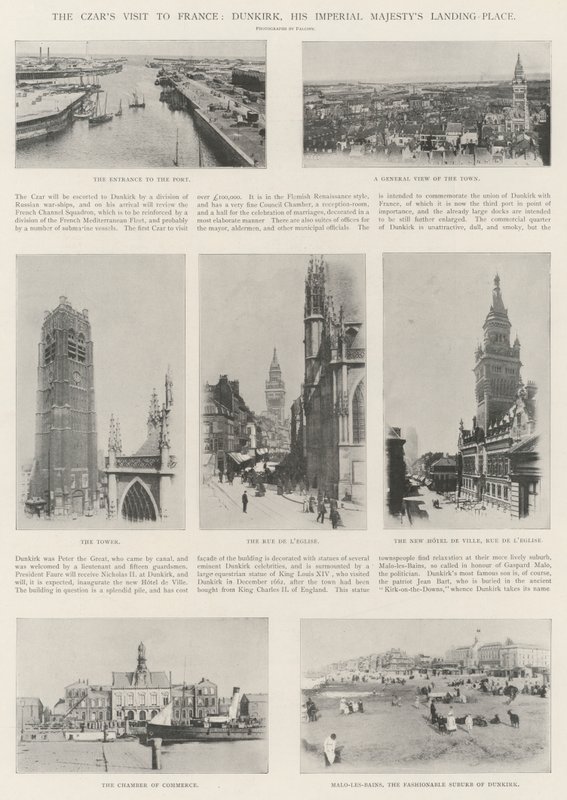 Çarların Fransa Ziyareti, Dunkirk, İmparatorluk Majestelerinin İniş Yeri by English Photographer