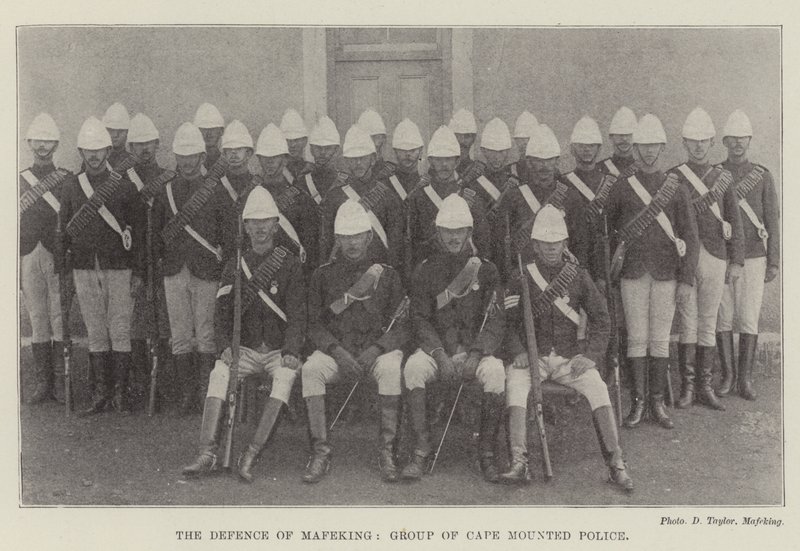 Mafeking Savunması, Cape Atlı Polis Grubu by English Photographer
