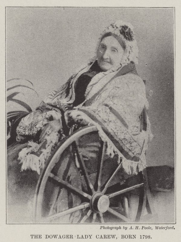 Dowager Lady Carew, 1798 doğumlu by English Photographer