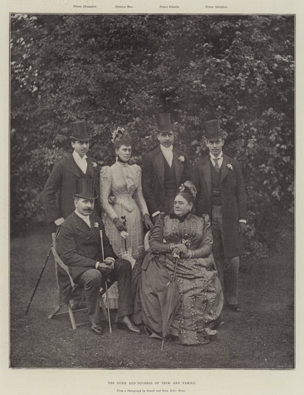 Teck ve Family Dükü ve Düşesi by English Photographer