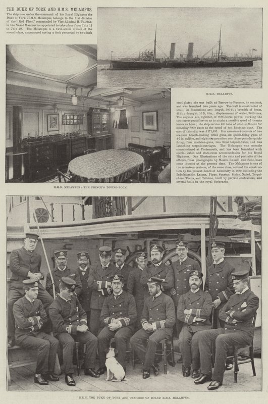 York Dükü ve HMS Melampus by English Photographer