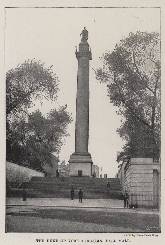 Yorks Sütunu Dükü, Pall Mall by English Photographer