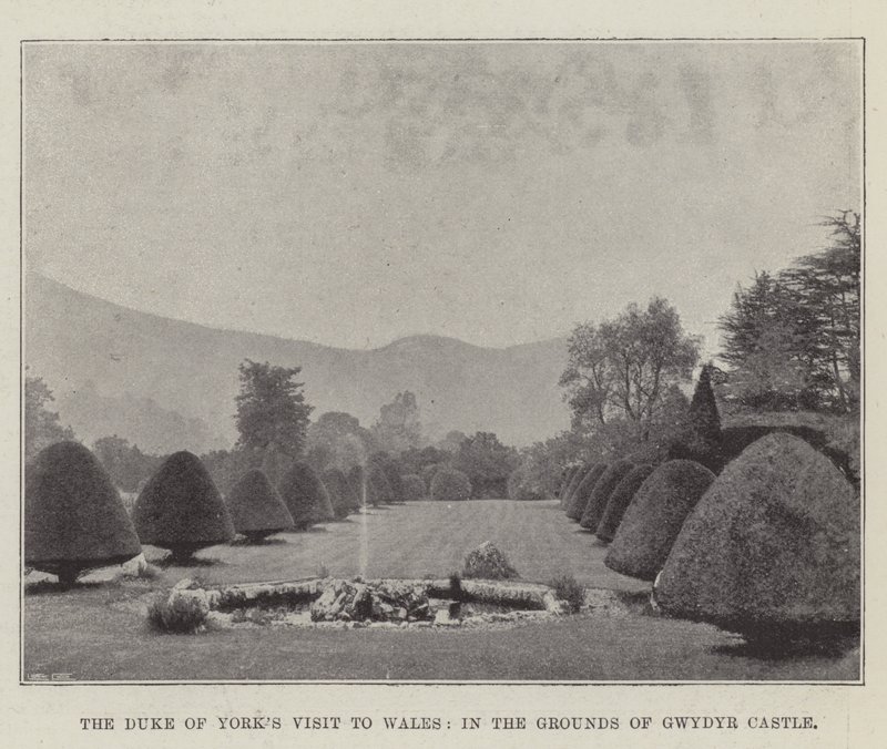 Yorks Dükü, Gwydyr Kalesi Arazisinde Galler Ziyareti by English Photographer