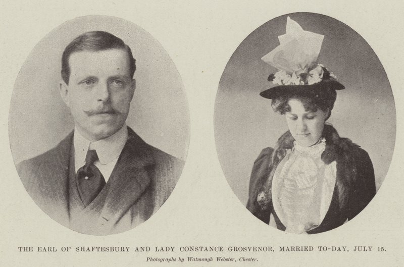 Shaftesbury Kontu ve Leydi Constance Grosvenor, Bugün evlendi, 15 Temmuz by English Photographer