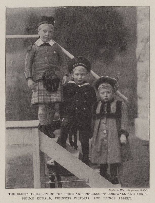 Cornwall ve York Dükü ve Düşesi, Prens Edward, Prenses Victoria ve Prens Albert
