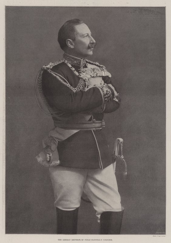 Mareşal Üniformalı Alman İmparatoru by English Photographer